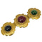 Brooch Gold With Colored Stone