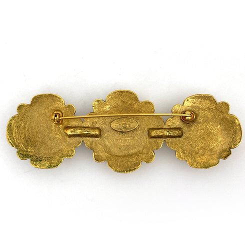 Brooch Gold With Colored Stone