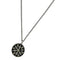 CC Logo Pendant Necklace Silver-Tone Metal