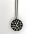 CC Logo Pendant Necklace Silver-Tone Metal