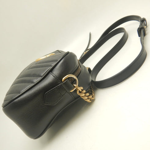 GG Marmont Shoulder Bag Matelasse Leather Small