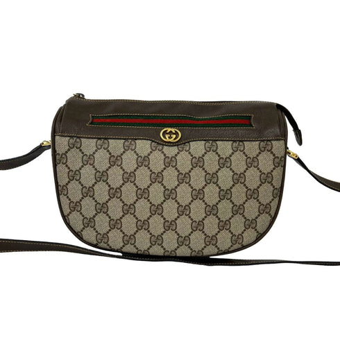 Vintage Web Crossbody Bag GG Coated Canvas Small