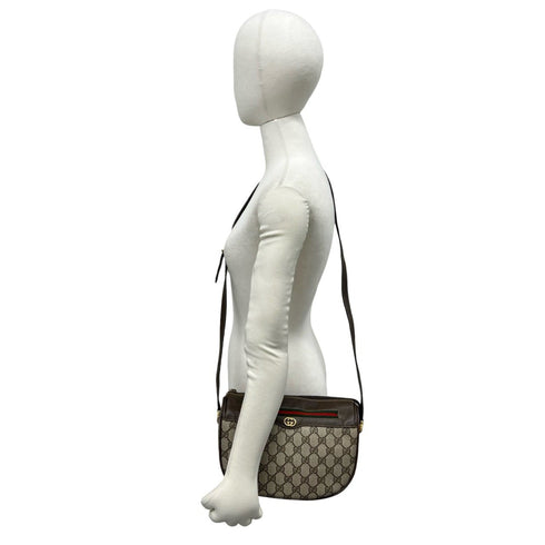 Vintage Web Crossbody Bag GG Coated Canvas Small