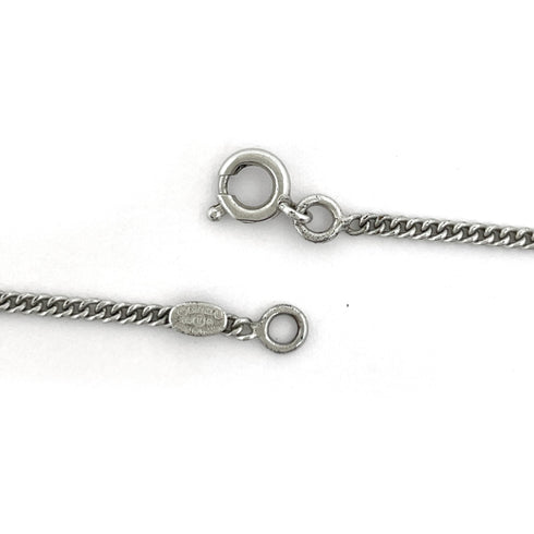 CC Logo Flower Pendant Necklace Metal