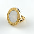 Ring 18K Yellow Gold with Shell Inlay