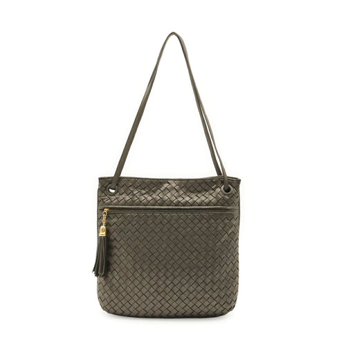 Flat Messenger Bag Intrecciato Nappa Medium