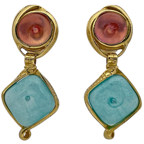 Clip-On Earrings Clip-On Gold-Tone Metal