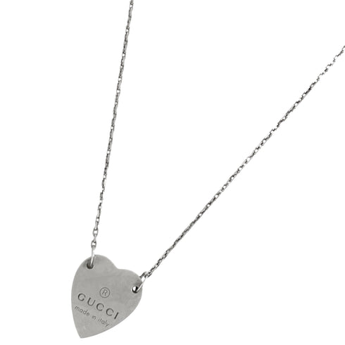 Heart Pendant Necklace Sterling Silver
