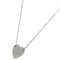Heart Pendant Necklace Sterling Silver