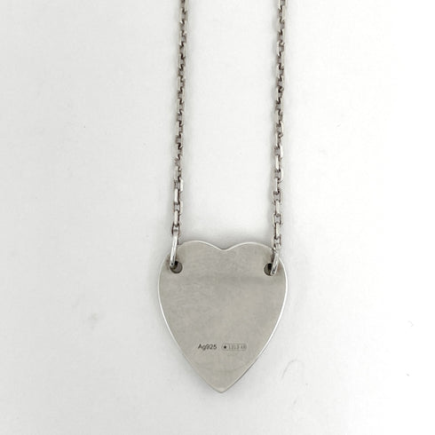 Heart Pendant Necklace Sterling Silver