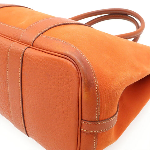 Garden Party Tote Toile and Leather 30