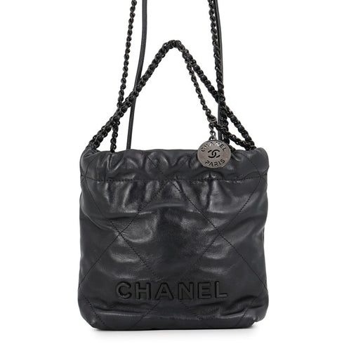 22 Chain Hobo Quilted Calfskin Mini
