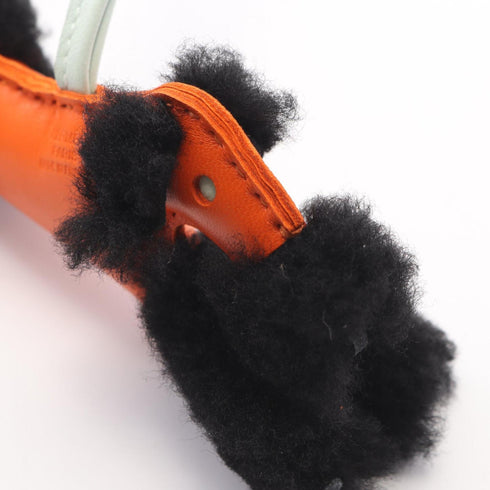 Buddy Charm Agneau Milo Black Green Orange Handbag Charm