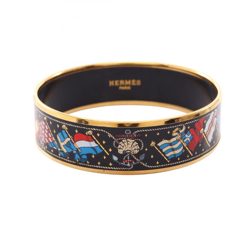 Bangle Cloisonné and Enamel and Gold Bracelet