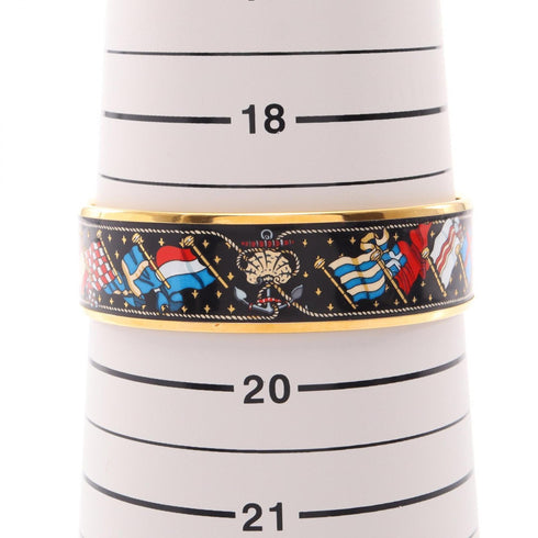 Bangle Cloisonné and Enamel and Gold Bracelet