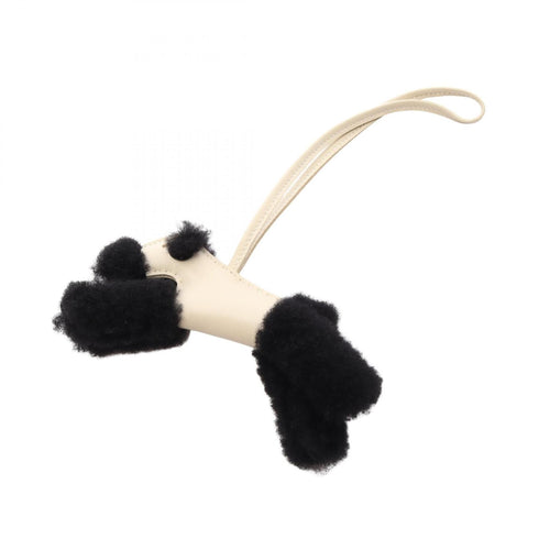 Charm Agneau Milo Black and White Handbag Charm