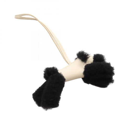 Charm Agneau Milo Black and White Handbag Charm