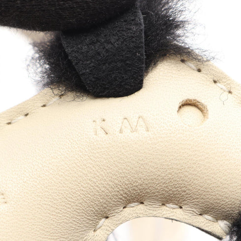Charm Agneau Milo Black and White Handbag Charm