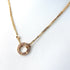 Love Circle Pendant Necklace 18K Rose Gold with Diamond