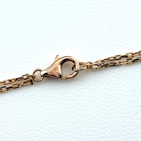 Love Circle Pendant Necklace 18K Rose Gold with Diamond