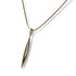 Feather Pendant Necklace 18K Yellow Gold