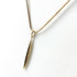 Feather Pendant Necklace 18K Yellow Gold
