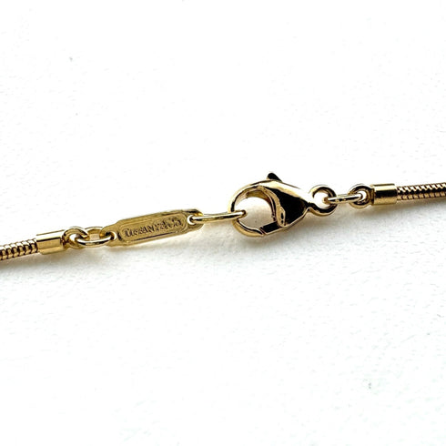 Feather Pendant Necklace 18K Yellow Gold