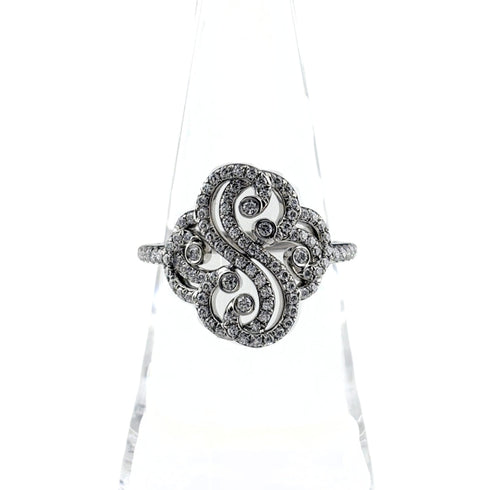 Enchant Double Heart Ring Platinum with Diamond