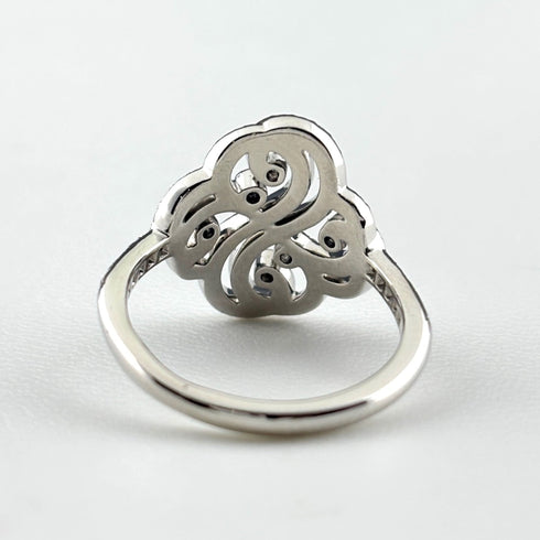 Enchant Double Heart Ring Platinum with Diamond