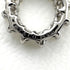 Open Circle Pendant Necklace Platinum Mini with Diamond