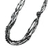 CC Logo Pendant Necklace Silver-Tone Metal