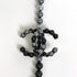 CC Logo Pendant Necklace Silver-Tone Metal