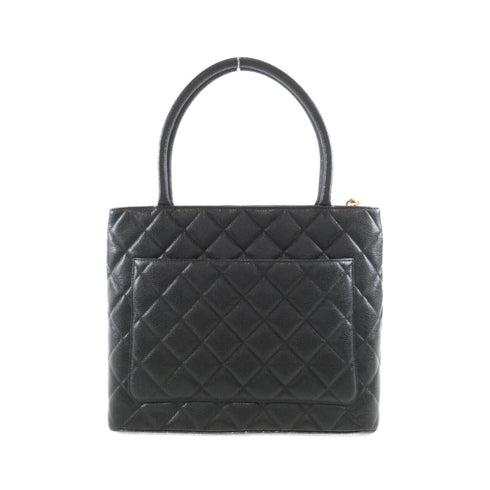 Medallion Tote Quilted Caviar