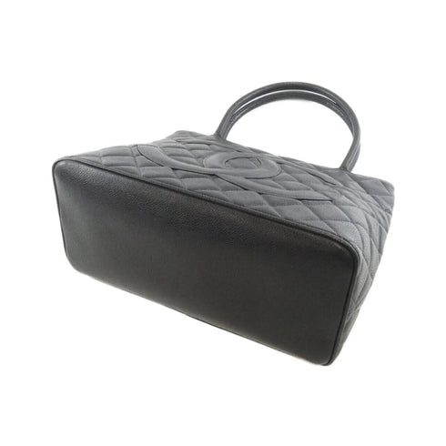 Medallion Tote Quilted Caviar