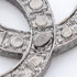 CC Logo Brooch Silver-Tone Metal