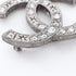 CC Logo Brooch Silver-Tone Metal
