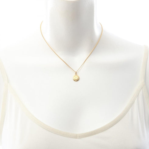 Pendant Necklace Gold Plated Mini Coin