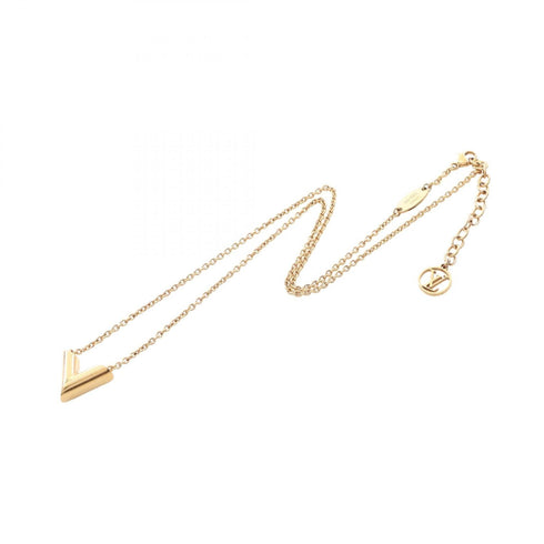Essential V Pendant Necklace Gold Plated