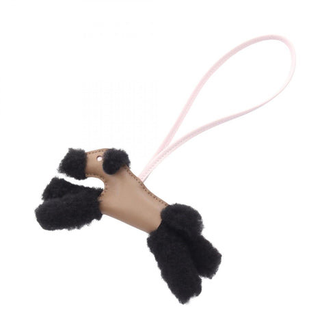 Charm Agneau Milo and Leather Handbag Charm