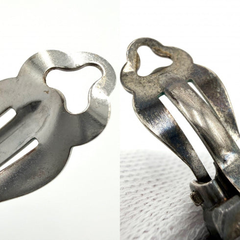 Clip-On Earrings Clip-On Silver-Tone Metal