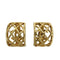 CC Logo Clip-On Earrings Metal Gold-Tone Metal