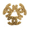 CC Logo Brooch Gold-Tone Metal