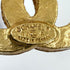 CC Logo Brooch Gold-Tone Metal