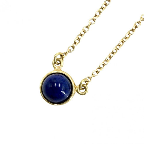 Elsa Peretti Pendant Necklace 18K Yellow Gold and Lapis Lazuli