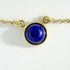 Elsa Peretti Pendant Necklace 18K Yellow Gold and Lapis Lazuli