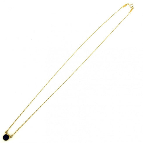 Elsa Peretti Pendant Necklace 18K Yellow Gold and Lapis Lazuli