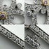 Pendant Necklace Platinum and Yellow Gold