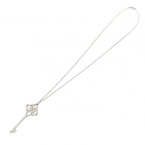 Pendant Necklace Platinum and Yellow Gold