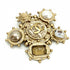 CC Logo Brooch Metal