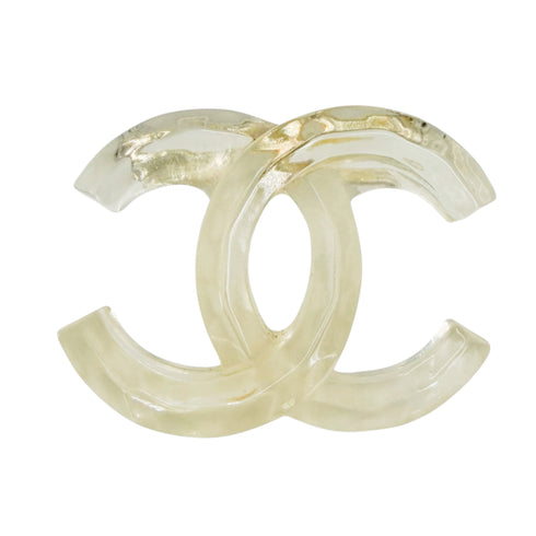 CC Logo Brooch Metal